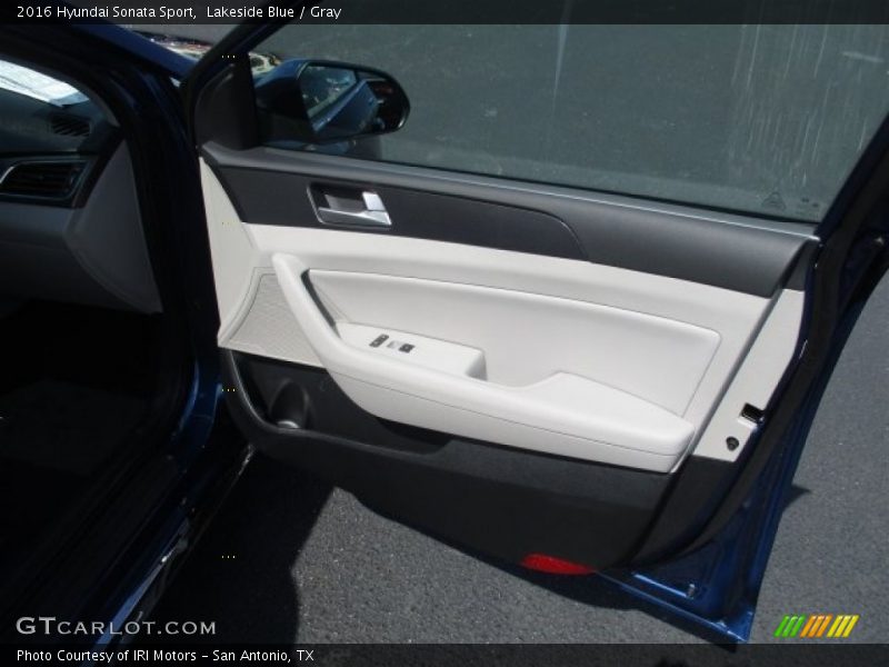 Lakeside Blue / Gray 2016 Hyundai Sonata Sport