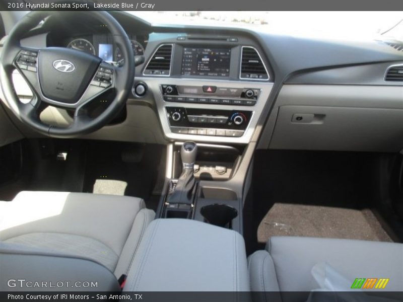 Lakeside Blue / Gray 2016 Hyundai Sonata Sport