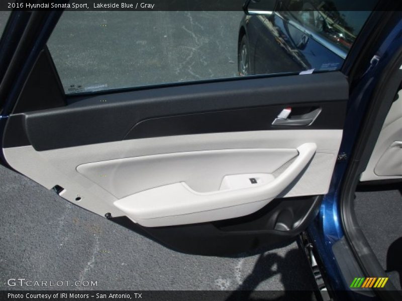 Lakeside Blue / Gray 2016 Hyundai Sonata Sport