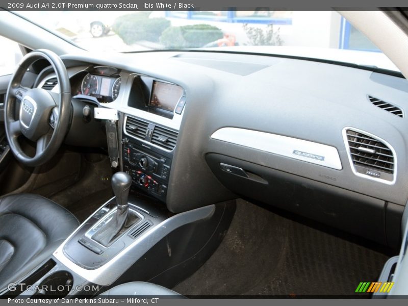 Ibis White / Black 2009 Audi A4 2.0T Premium quattro Sedan