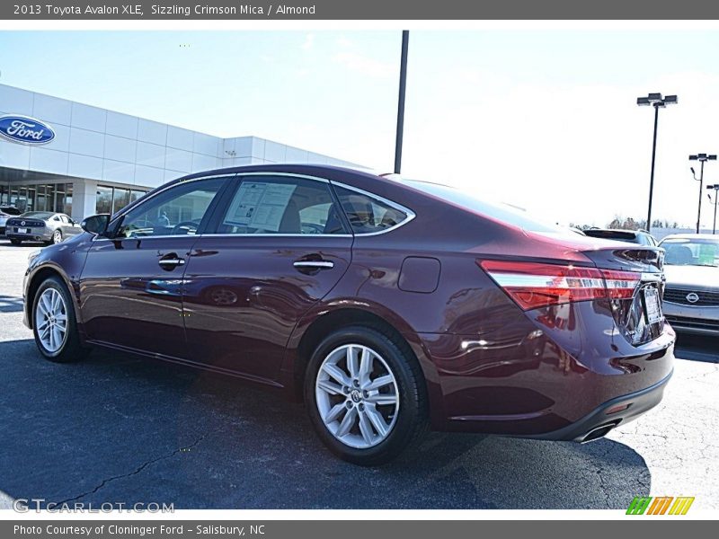 Sizzling Crimson Mica / Almond 2013 Toyota Avalon XLE