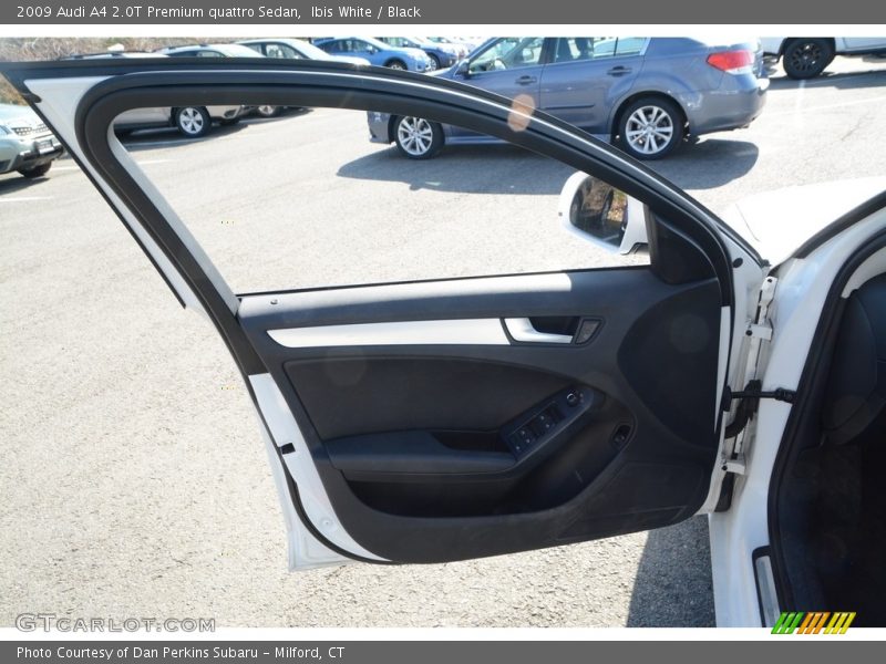 Ibis White / Black 2009 Audi A4 2.0T Premium quattro Sedan