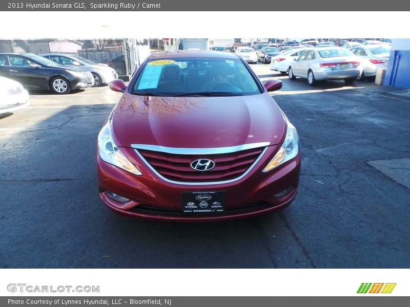 Sparkling Ruby / Camel 2013 Hyundai Sonata GLS