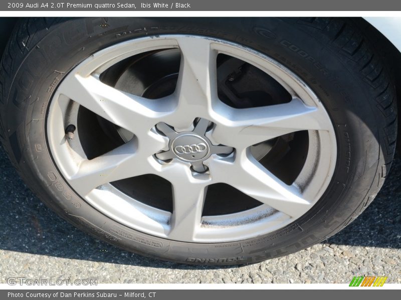 Ibis White / Black 2009 Audi A4 2.0T Premium quattro Sedan
