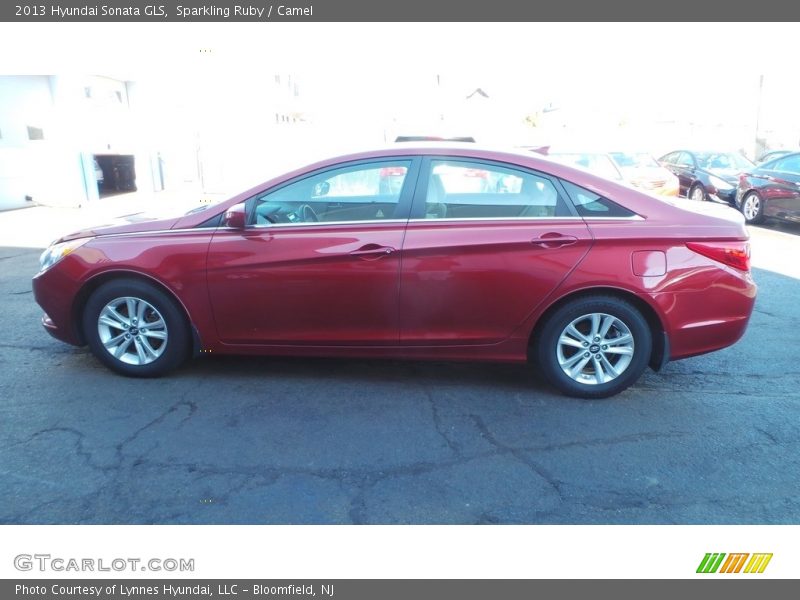 Sparkling Ruby / Camel 2013 Hyundai Sonata GLS