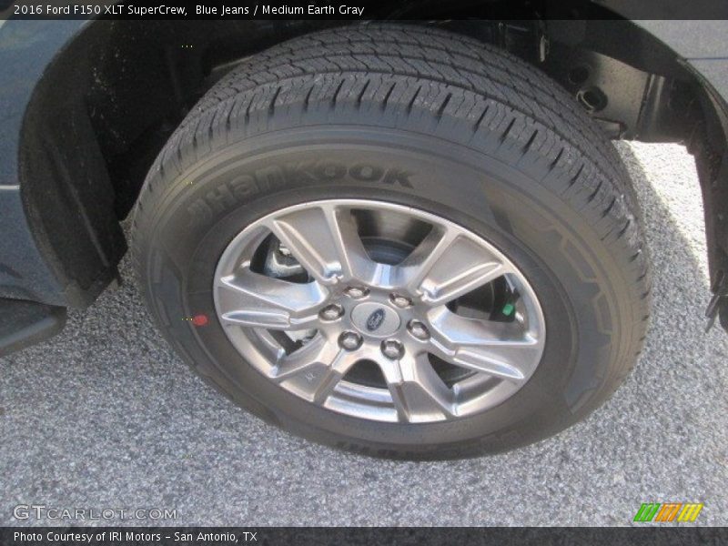Blue Jeans / Medium Earth Gray 2016 Ford F150 XLT SuperCrew