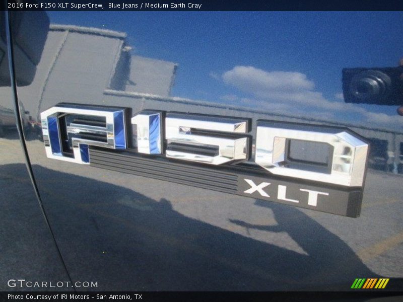 Blue Jeans / Medium Earth Gray 2016 Ford F150 XLT SuperCrew