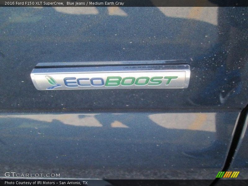 Blue Jeans / Medium Earth Gray 2016 Ford F150 XLT SuperCrew