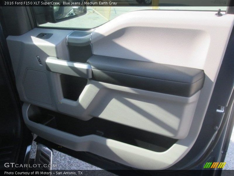 Blue Jeans / Medium Earth Gray 2016 Ford F150 XLT SuperCrew