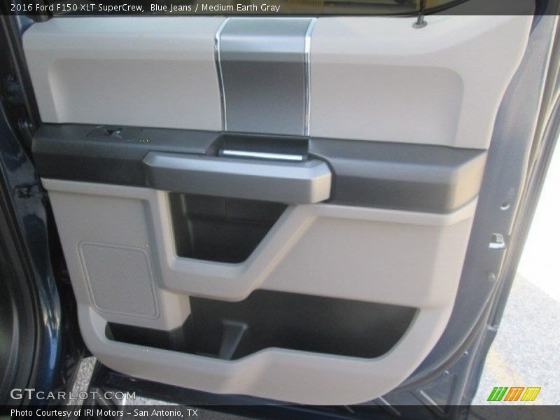 Blue Jeans / Medium Earth Gray 2016 Ford F150 XLT SuperCrew