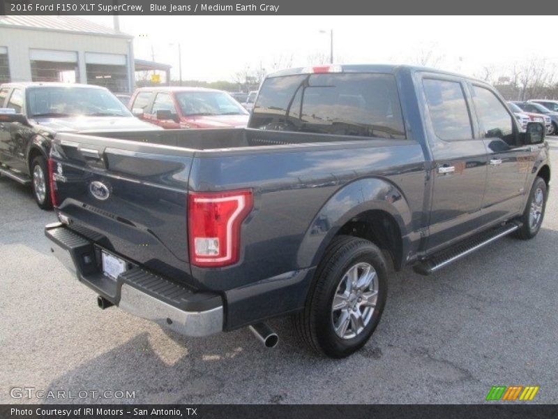 Blue Jeans / Medium Earth Gray 2016 Ford F150 XLT SuperCrew