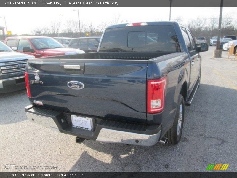 Blue Jeans / Medium Earth Gray 2016 Ford F150 XLT SuperCrew