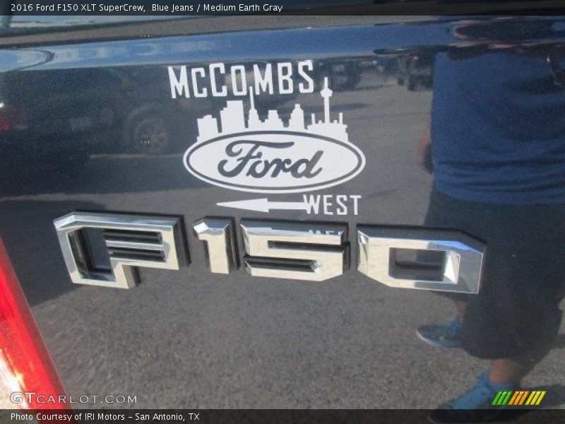 Blue Jeans / Medium Earth Gray 2016 Ford F150 XLT SuperCrew