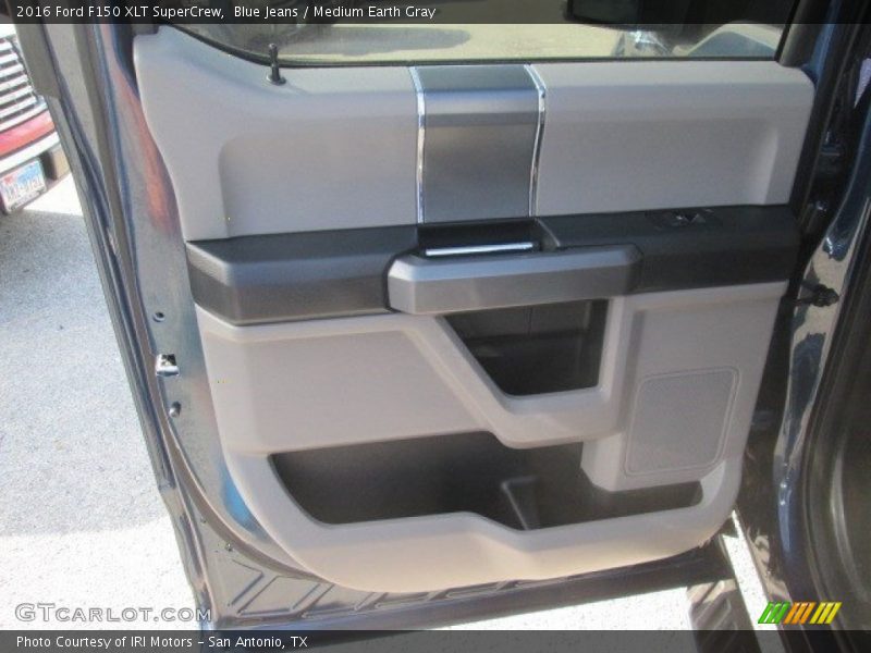 Blue Jeans / Medium Earth Gray 2016 Ford F150 XLT SuperCrew