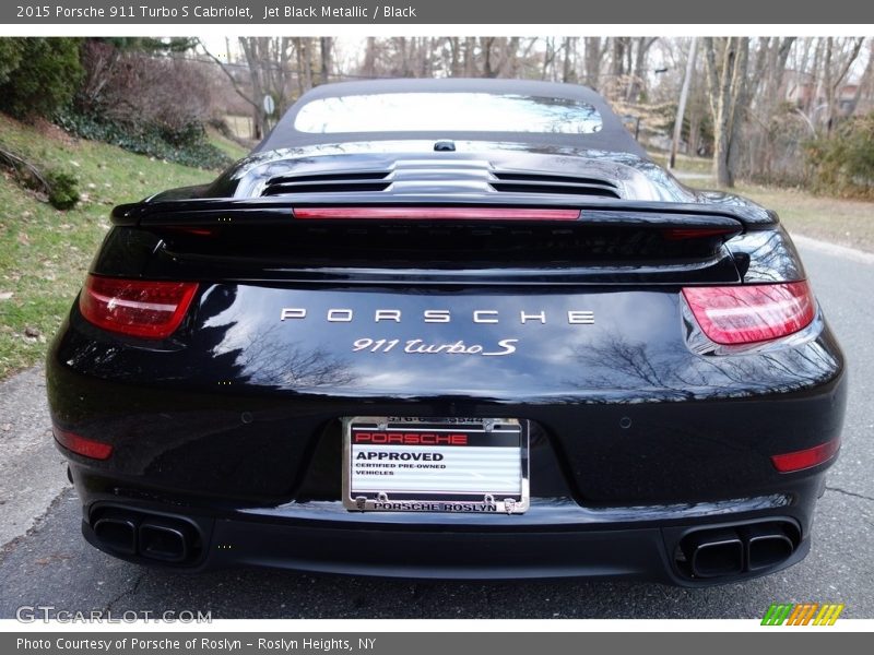 Jet Black Metallic / Black 2015 Porsche 911 Turbo S Cabriolet