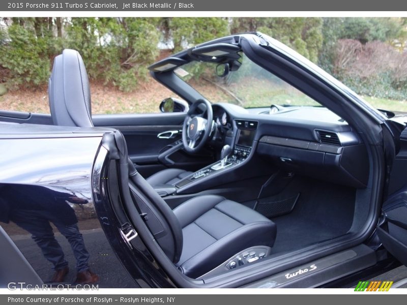Jet Black Metallic / Black 2015 Porsche 911 Turbo S Cabriolet