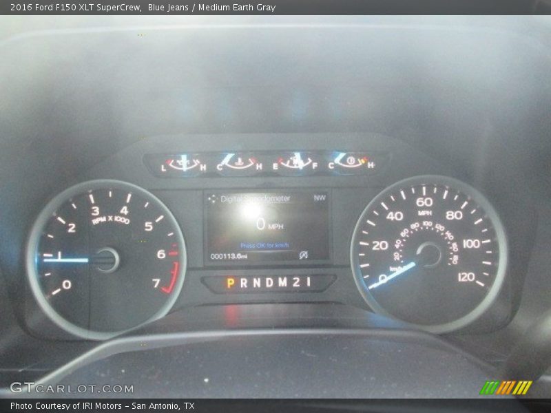 Blue Jeans / Medium Earth Gray 2016 Ford F150 XLT SuperCrew