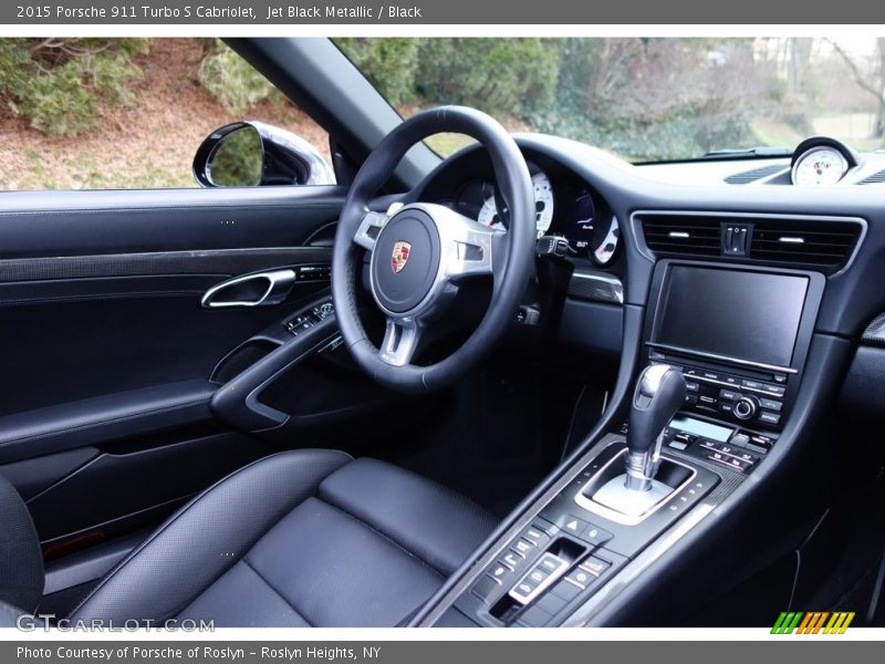 Jet Black Metallic / Black 2015 Porsche 911 Turbo S Cabriolet