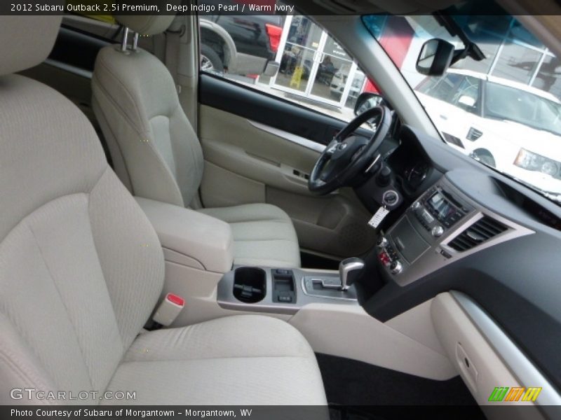 Deep Indigo Pearl / Warm Ivory 2012 Subaru Outback 2.5i Premium