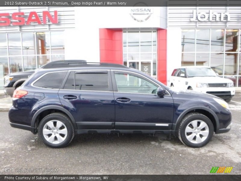 Deep Indigo Pearl / Warm Ivory 2012 Subaru Outback 2.5i Premium