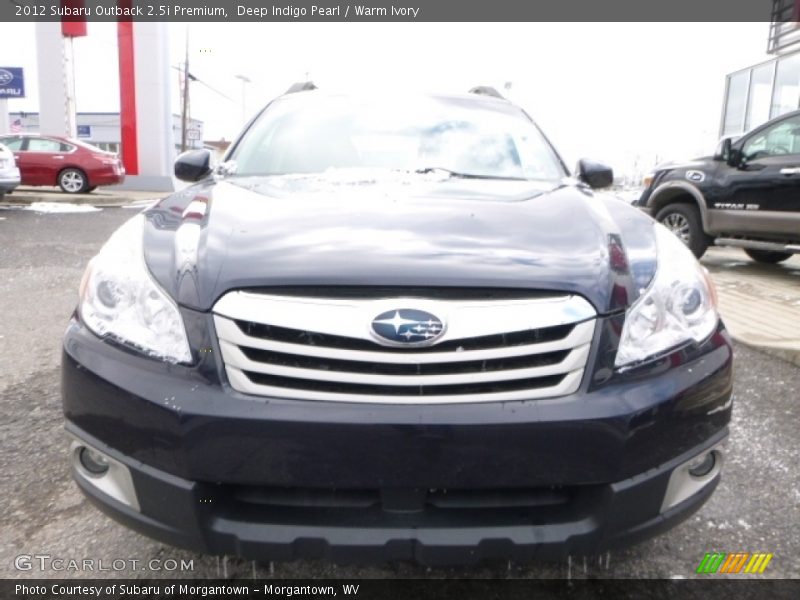 Deep Indigo Pearl / Warm Ivory 2012 Subaru Outback 2.5i Premium