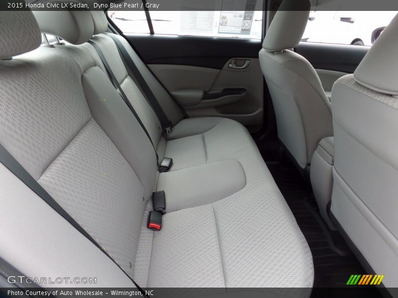 Dyno Blue Pearl / Gray 2015 Honda Civic LX Sedan