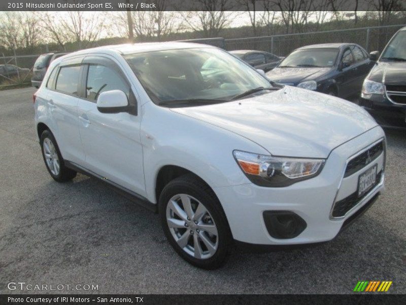 White / Black 2015 Mitsubishi Outlander Sport ES