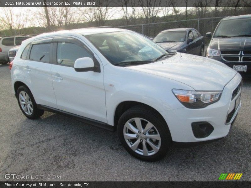 White / Black 2015 Mitsubishi Outlander Sport ES