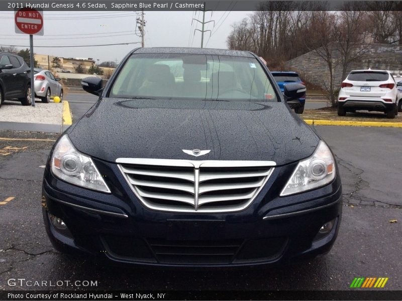 Sapphire Blue Pearl / Cashmere 2011 Hyundai Genesis 4.6 Sedan