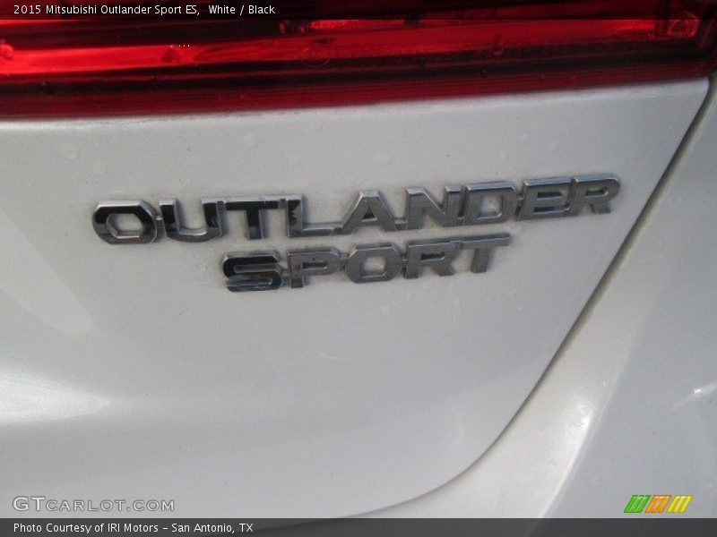 White / Black 2015 Mitsubishi Outlander Sport ES