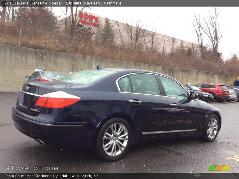 Sapphire Blue Pearl / Cashmere 2011 Hyundai Genesis 4.6 Sedan