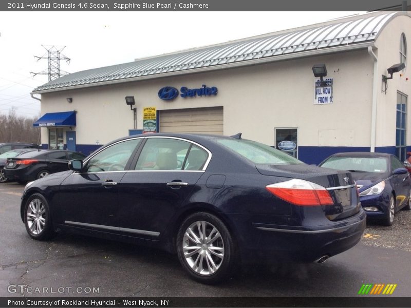 Sapphire Blue Pearl / Cashmere 2011 Hyundai Genesis 4.6 Sedan