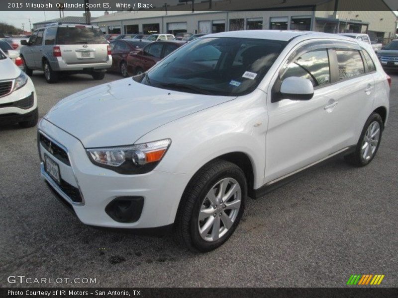 White / Black 2015 Mitsubishi Outlander Sport ES