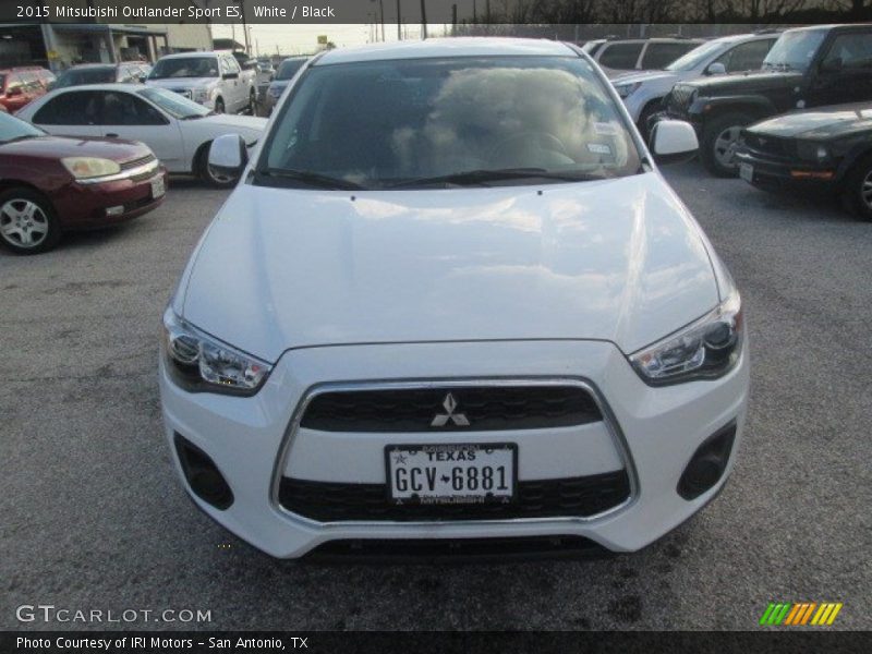 White / Black 2015 Mitsubishi Outlander Sport ES