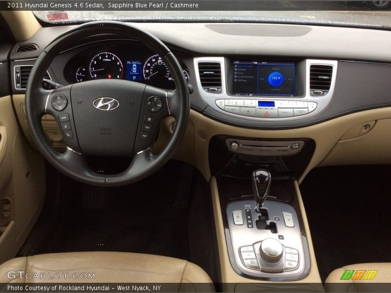 Sapphire Blue Pearl / Cashmere 2011 Hyundai Genesis 4.6 Sedan