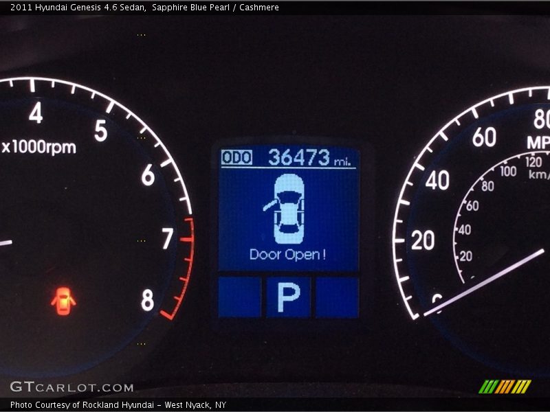 Sapphire Blue Pearl / Cashmere 2011 Hyundai Genesis 4.6 Sedan