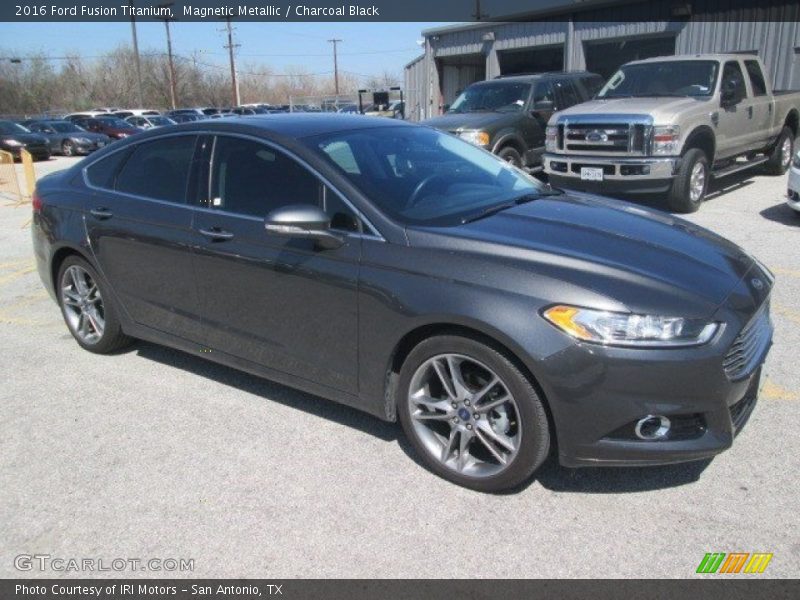 Magnetic Metallic / Charcoal Black 2016 Ford Fusion Titanium
