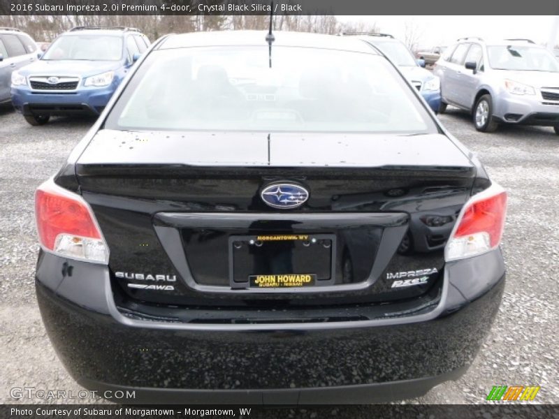 Crystal Black Silica / Black 2016 Subaru Impreza 2.0i Premium 4-door