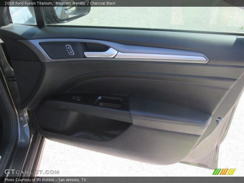 Magnetic Metallic / Charcoal Black 2016 Ford Fusion Titanium