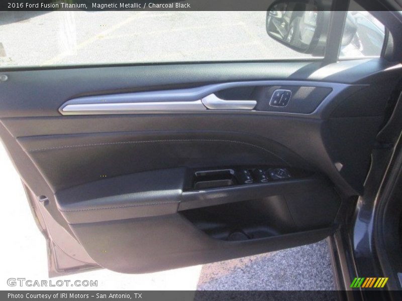 Magnetic Metallic / Charcoal Black 2016 Ford Fusion Titanium