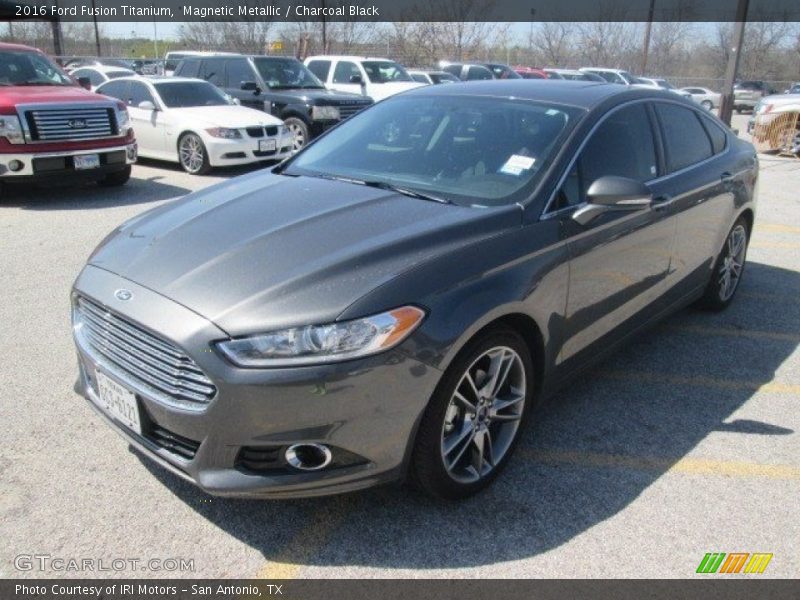 Magnetic Metallic / Charcoal Black 2016 Ford Fusion Titanium