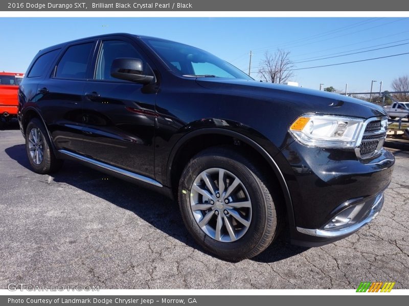 Brilliant Black Crystal Pearl / Black 2016 Dodge Durango SXT