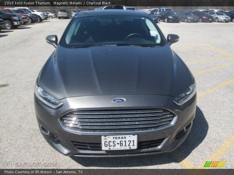 Magnetic Metallic / Charcoal Black 2016 Ford Fusion Titanium