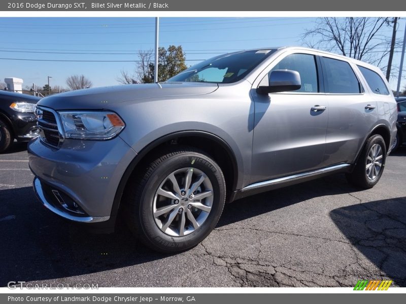 Billet Silver Metallic / Black 2016 Dodge Durango SXT