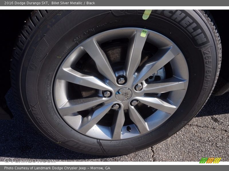 Billet Silver Metallic / Black 2016 Dodge Durango SXT