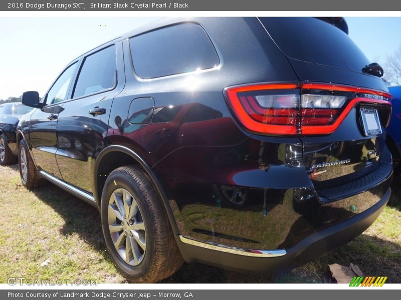 Brilliant Black Crystal Pearl / Black 2016 Dodge Durango SXT