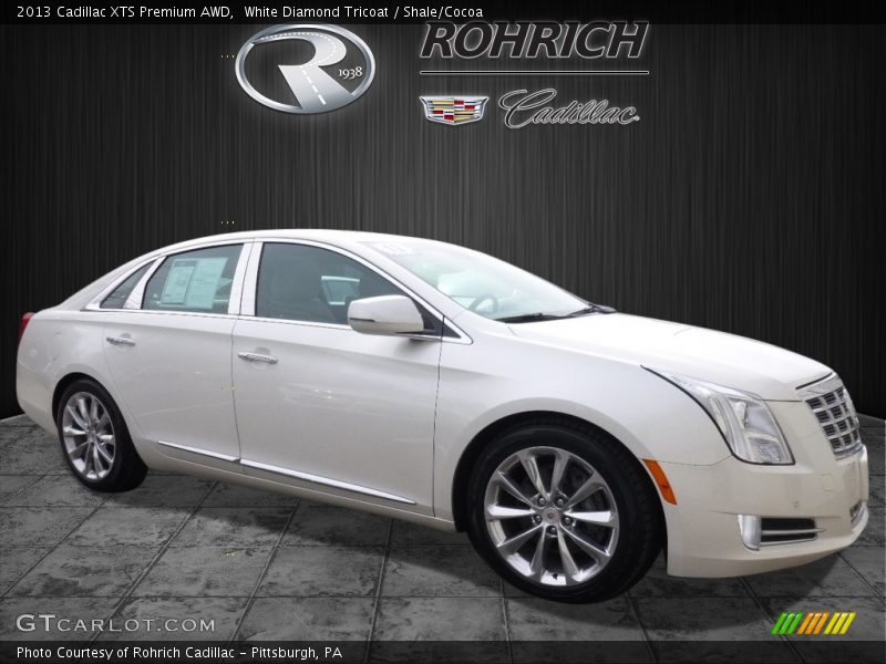 White Diamond Tricoat / Shale/Cocoa 2013 Cadillac XTS Premium AWD