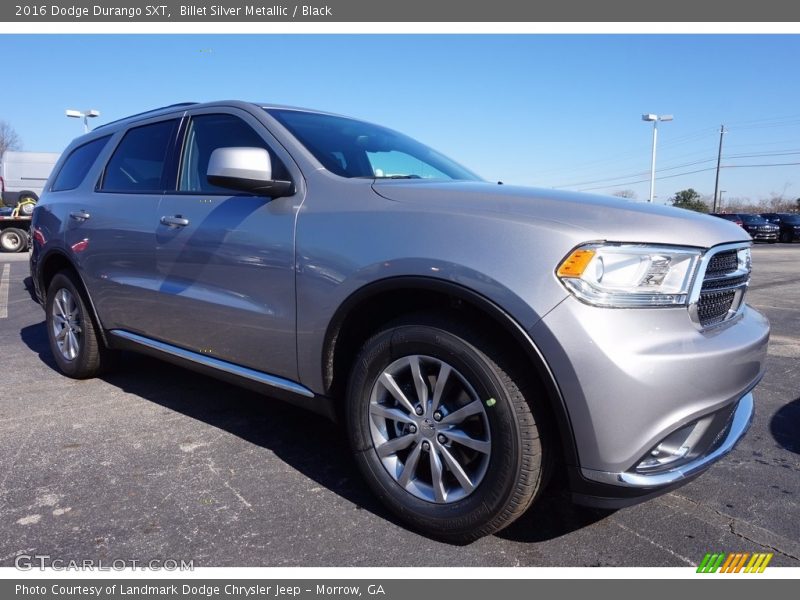Billet Silver Metallic / Black 2016 Dodge Durango SXT