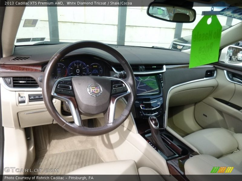 White Diamond Tricoat / Shale/Cocoa 2013 Cadillac XTS Premium AWD