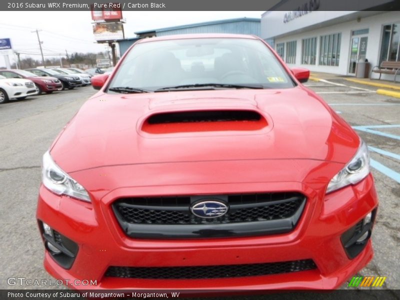 Pure Red / Carbon Black 2016 Subaru WRX Premium